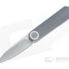 WE Knives Eidolon Drop Point Stonewashed 20CV Integral Gray G10 Front Flipper 19074A-A
