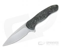 WE Knives Kitefin Shredded Carbon Fiber S35VN Titanium Frame Lock Flipper 2001B