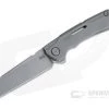 WE Knives 2003A Mini Buster Wharncliffe Polished Bead Blast 20CV Matte Gray Titanium Frame Lock Flipper