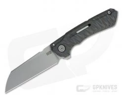 WE Knives x Snecx Mini Buster Flipper Bead Blasted 20CV Tiger Stripe Flamed Titanium Folder 2003C