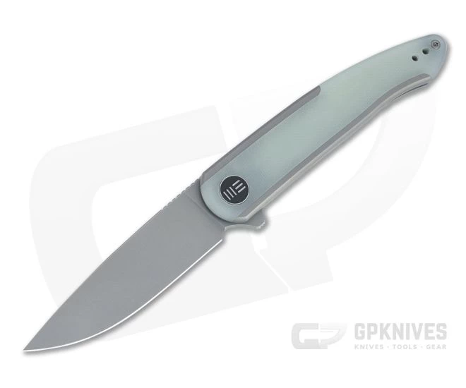 WE Knives Smooth Sentinel Gray Stonewashed 20CV Natural G10 Inlaid Flipper WE20043-2 3 WE Knives Smooth Sentinel Gray Stonewashed 20CV Natural G10 Inlaid Flipper WE20043-2