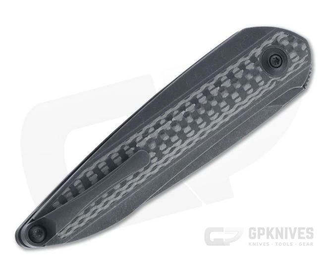 WE Knives Black Void Opus Black Stonewashed 20CV Carbon Fiber Titanium Front Flipper 2010V-1 4 WE Knives Black Void Opus Black Stonewashed 20CV Carbon Fiber Titanium Front Flipper 2010V-1 - Image 2