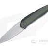 WE Knives Black Void Opus Stonewashed 20CV Green G10 Titanium Front Flipper 2010V-2 -EDC (Every Day Carry) Shop 2010v 2 1