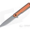 WE Knives Peer Ostap Hel Gray Stonewashed 20CV Orange G10 Gray Titanium Flipper 2015A -EDC (Every Day Carry) Shop 2015a 1 1