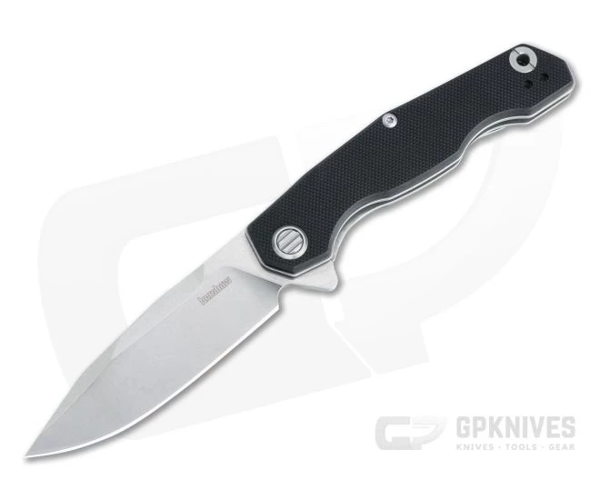 Kershaw Inception Stonewashed D2 Black G10 KVT Liner Lock Flipper 2031 3 Kershaw Inception Stonewashed D2 Black G10 KVT Liner Lock Flipper 2031