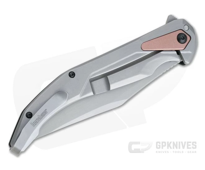 Kershaw Strata Blasted D2 Clip Point Black G10 KVT Stainless Frame Lock Flipper 2076 4 Kershaw Strata Blasted D2 Clip Point Black G10 KVT Stainless Frame Lock Flipper 2076 - Image 2