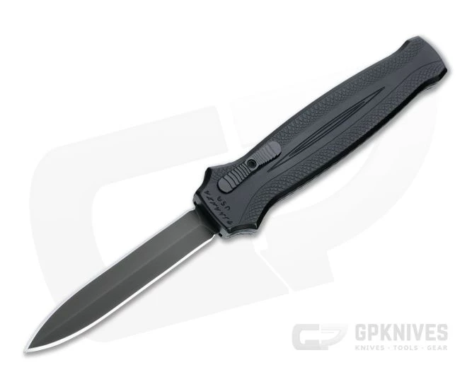 Piranha P20 Rated-X Double Edge Tactical PVD 154CM Black Double Action OTF Automatic 3 Piranha P20 Rated-X Double Edge Tactical PVD 154CM Black Double Action OTF Automatic