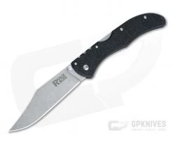 Cold Steel Range Boss Stonewashed 4034 Clip Point Black GFN Back Lock Folder 20KR5