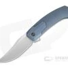 WE Knives X Brzeski Shuddan Flipper Satin 20CV Blue Titanium Folder WE21015-2 -EDC (Every Day Carry) Shop 21015 2 1