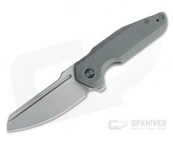 WE Knives Starhawk Flipper Blasted 20CV Stonewashed Gray Titanium Folder WE21017-1