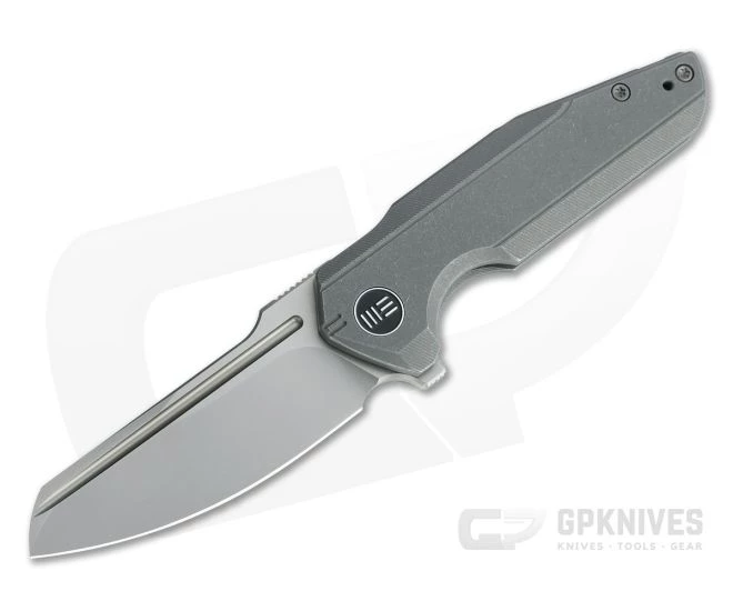 WE Knives Starhawk Flipper Blasted 20CV Stonewashed Gray Titanium Folder WE21017-1 3 WE Knives Starhawk Flipper Blasted 20CV Stonewashed Gray Titanium Folder WE21017-1