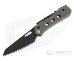 WE Knives x Snecx Vision R Superlock Black Stonewashed 20CV Bronze Titanium Folder WE21031-4