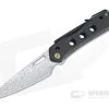 WE Knives x Snecx Vision R Superlock Damasteel Stonewashed Black Titanium Folder WE21031-DS1