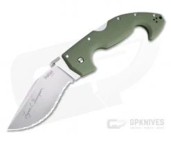 Cold Steel Lynn Thompson Signature Spartan S35VN Green G10 Limited Folder 21STAA