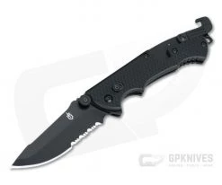 Gerber Hinderer CLS Combat Life Saver Knife Black GFN Serrated 22-01870