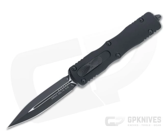 Microtech Dirac Delta Tactical Black Plain M390 Double Edge Top Slide OTF Automatic Knife 227-1T 3 Microtech Dirac Delta Tactical Black Plain M390 Double Edge Top Slide OTF Automatic Knife 227-1T