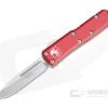 Microtech UTX-85 S/E Stonewashed M390 Red Drop Point OTF Automatic 231-10RD -EDC (Every Day Carry) Shop 231 10rd m390 1