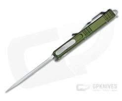 Microtech UTX-85 T/E Stonewashed M390 OD Green Tanto OTF Automatic 233-10OD -EDC (Every Day Carry) Shop 233 10od m390 3