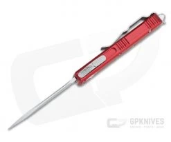 Microtech UTX-85 T/E Stonewashed M390 Red Tanto OTF Automatic 233-10RD -EDC (Every Day Carry) Shop 233 10rd m390 3