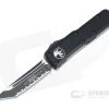 Microtech UTX-85 Tanto Tactical Black Fully Serrated M390 OTF Automatic Knife 233-3T -EDC (Every Day Carry) Shop 233 3t m390 1