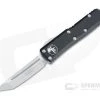 Microtech UTX-85 Tanto Satin Elmax Black OTF Automatic Knife 233-4 -EDC (Every Day Carry) Shop 233 4 elmax 1