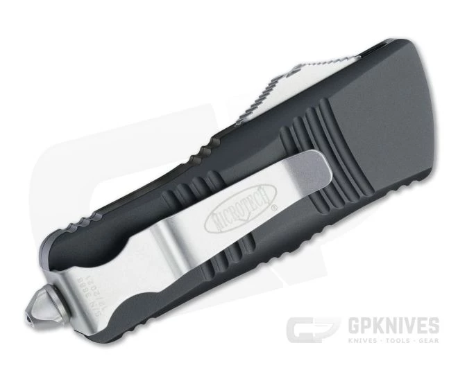 Microtech Mini Troodon D/E Stonewashed M390 Black OTF Automatic 238-10 4 Microtech Mini Troodon D/E Stonewashed M390 Black OTF Automatic 238-10 - Image 2