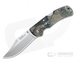 Cold Steel Double Safe Hunter Stainless Clip Point Camo GFN Back Lock Folder 23JE