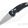 Hogue A01 MicroSwitch Tumbled Wharncliffe Black Aluminum Button Lock Automatic 24100 -EDC (Every Day Carry) Shop 24100 1