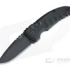 Hogue A01 MicroSwitch Black Cerakote Drop Point Black Aluminum Button Lock Automatic 24116 -EDC (Every Day Carry) Shop 24116 1
