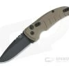 Hogue A01 MicroSwitch Black Cerakote Drop Point FDE Aluminum Button Lock Automatic 24117 -EDC (Every Day Carry) Shop 24117 1