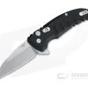 Hogue X1 MicroFlip Tumbled Wharncliffe Black Aluminum Button Lock Flipper 24160 -EDC (Every Day Carry) Shop 24160 1