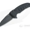 Hogue X1 MicroFlip Black Cerakote Wharncliffe Black Aluminum Button Lock Flipper 24166 -EDC (Every Day Carry) Shop 24166 1
