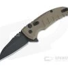 Hogue X1 MicroFlip Black Cerakote Wharncliffe FDE Aluminum Button Lock Flipper 24167 -EDC (Every Day Carry) Shop 24167 1