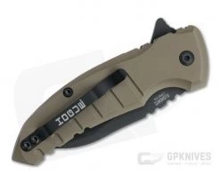 Hogue X1 MicroFlip Black Cerakote Wharncliffe FDE Aluminum Button Lock Flipper 24167 -EDC (Every Day Carry) Shop 24167 2