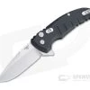 Hogue X1 MicroFlip Tumbled Drop Point Black Aluminum Button Lock Flipper 24170 -EDC (Every Day Carry) Shop 24170 1
