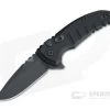 Hogue X1 MicroFlip Black Cerakote Drop Point Aluminum Button Lock Flipper 24176 -EDC (Every Day Carry) Shop 24176 1
