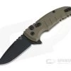 Hogue X1 MicroFlip Black Cerakote Drop Point FDE Aluminum Button Lock Flipper 24177 2 Hogue X1 MicroFlip Black Cerakote Drop Point FDE Aluminum Button Lock Flipper 24177 -EDC (Every Day Carry) Shop 24177 1