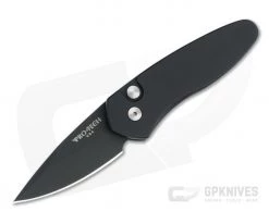 Protech Sprint Automatic Black DLC S35VN Black California Legal Folder 2907