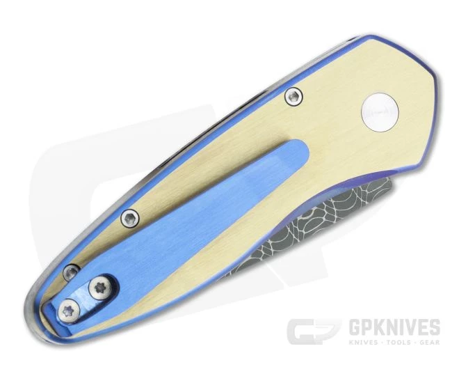 Protech Sprint Titanium Custom Vegas Forge Spirograph Damascus Two-Tone 3D Wave Automatic 2951-S 4 Protech Sprint Titanium Custom Vegas Forge Spirograph Damascus Two-Tone 3D Wave Automatic 2951-S - Image 2