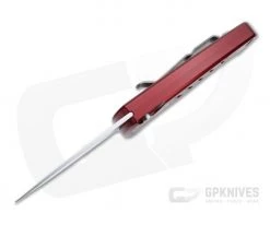 Piranha P2 Fingerling Mirror 154CM Red Button Lock Automatic -EDC (Every Day Carry) Shop 2r 3