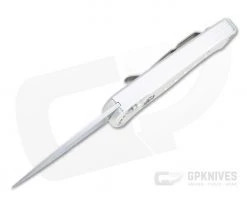 Piranha P2 Fingerling Mirror 154CM Silver Button Lock Automatic -EDC (Every Day Carry) Shop 2s 3