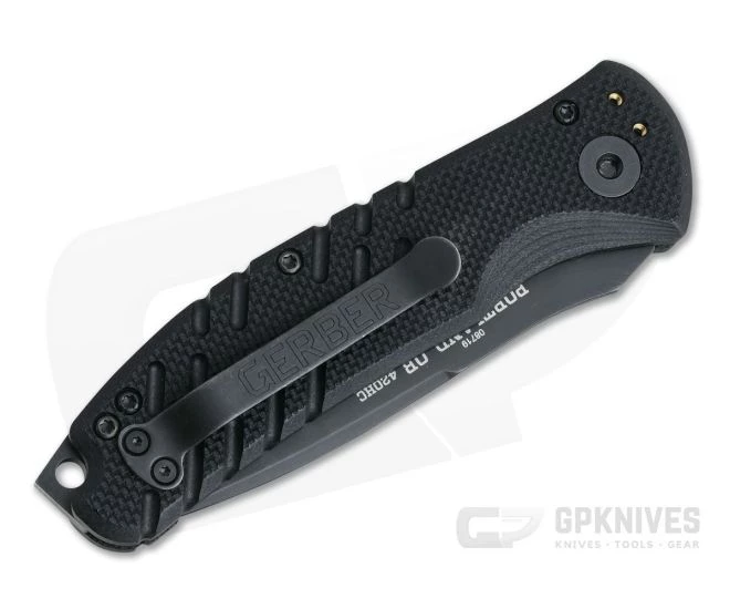 Gerber Propel Tactical Auto Black G10 Serrated Black Oxide 420HC Automatic Knife 30-000842N 4 Gerber Propel Tactical Auto Black G10 Serrated Black Oxide 420HC Automatic Knife 30-000842N - Image 2