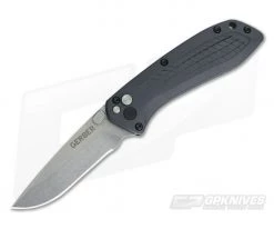 Gerber US-Assist Button Lock Grey GFN S30V Folding Knife 30-001205N