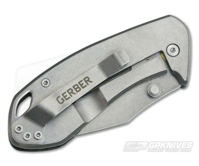 Gerber Kettlebell Frame Lock Knife Gray Aluminum 30-001496 4 Gerber Kettlebell Frame Lock Knife Gray Aluminum 30-001496 - Image 2