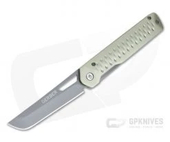 Gerber Ayako Green Aluminum Gray TiN Tanto Frame Lock Folding Knife 30-001690