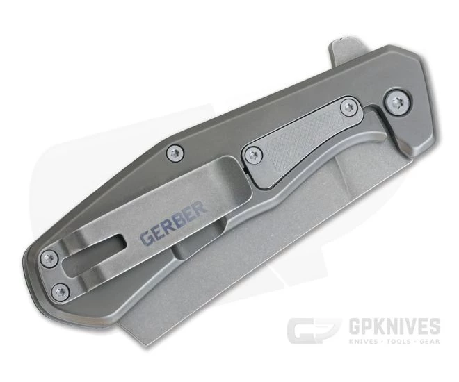 Gerber Asada Stonewashed Cleaver Onyx Aluminum Frame Lock Flipper 30-001807 4 Gerber Asada Stonewashed Cleaver Onyx Aluminum Frame Lock Flipper 30-001807 - Image 2