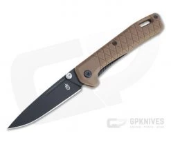 Gerber Zilch Stonewashed Black Stainless Steel Coyote Brown GFN Liner Lock Folder 30-001880