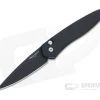 Protech Newport Solid Black DLC S35VN Automatic 3407 -EDC (Every Day Carry) Shop 3407 1 2