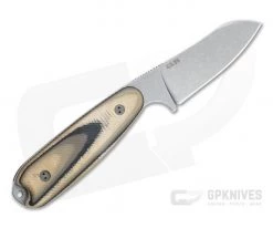 Bradford Guardian3.5 Sheepsfoot Stonewashed M390 3D G-Wood Fixed Blade -EDC (Every Day Carry) Shop 35sf 115 m390 3