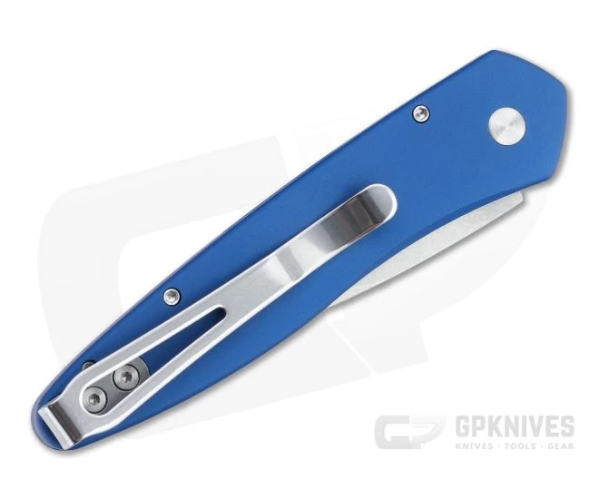 Protech Half-Breed Stonewashed S35VN Blue California Legal Automatic 3605-BLUE 4 Protech Half-Breed Stonewashed S35VN Blue California Legal Automatic 3605-BLUE - Image 2